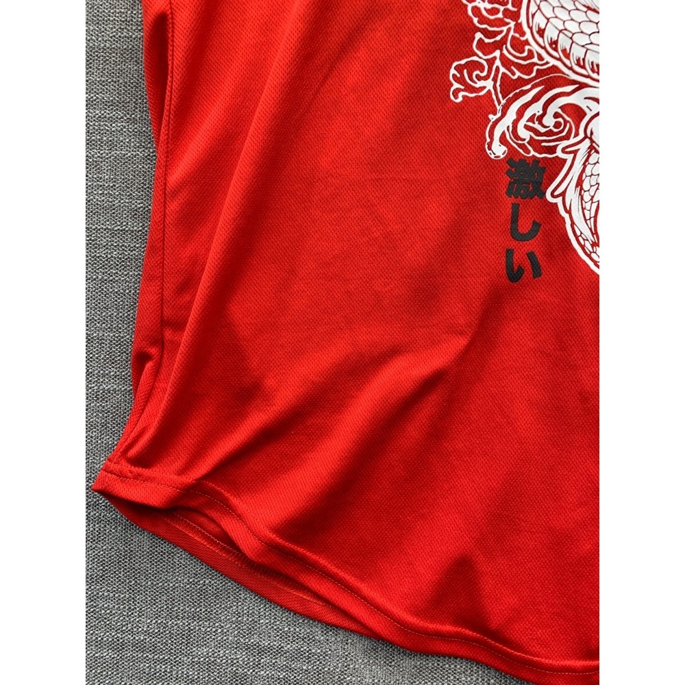 Vine & Valley Baseball Jersey Womens‎ XL Orange Logo Graphic Print Button Front - Picture 11 of 16